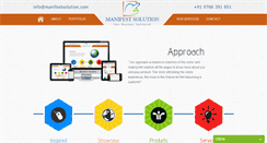 Desktop Screenshot of manifestsolution.com